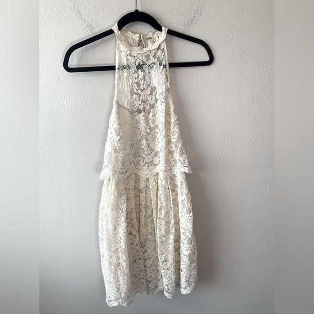 Free People Lost in a Dream Cream Lace Dress size… - image 1