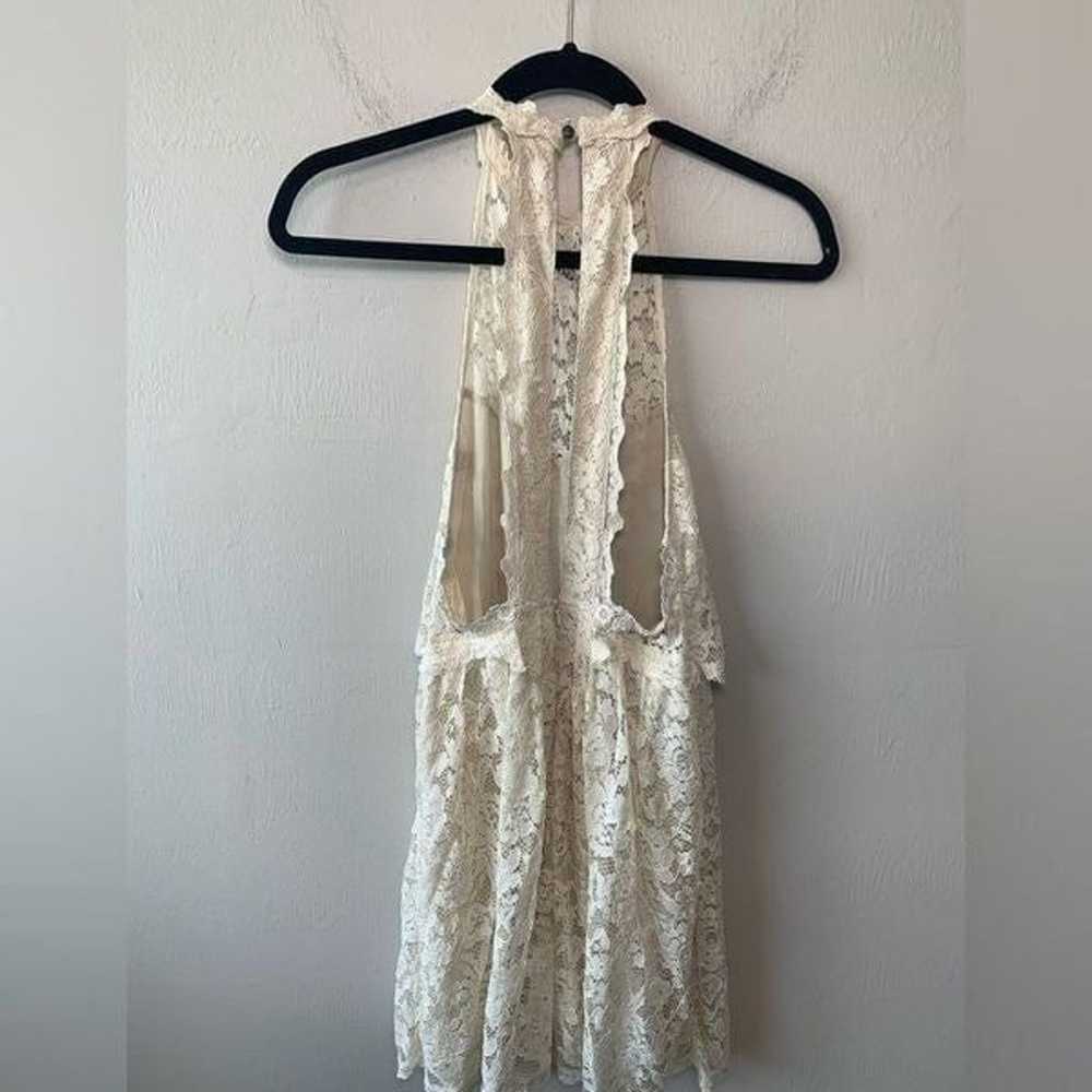 Free People Lost in a Dream Cream Lace Dress size… - image 2