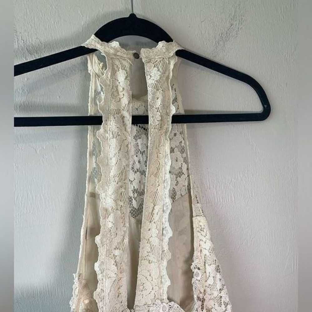 Free People Lost in a Dream Cream Lace Dress size… - image 6