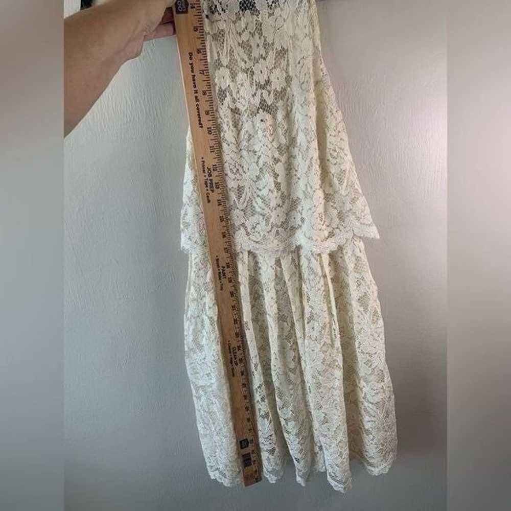 Free People Lost in a Dream Cream Lace Dress size… - image 8