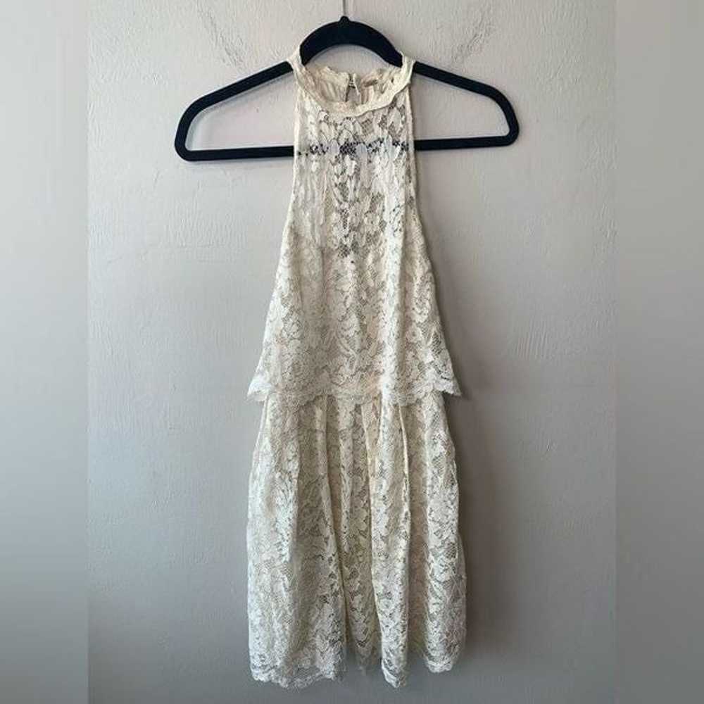 Free People Lost in a Dream Cream Lace Dress size… - image 9