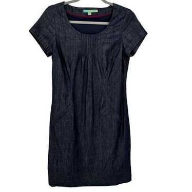 BODEN MONTMARTRE CHAMBRAY DRESS BLUE SIZE 6L