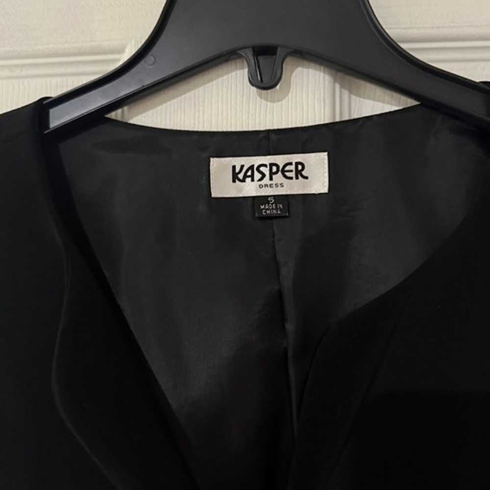 Kasper black wrap Dress size 5 - image 3