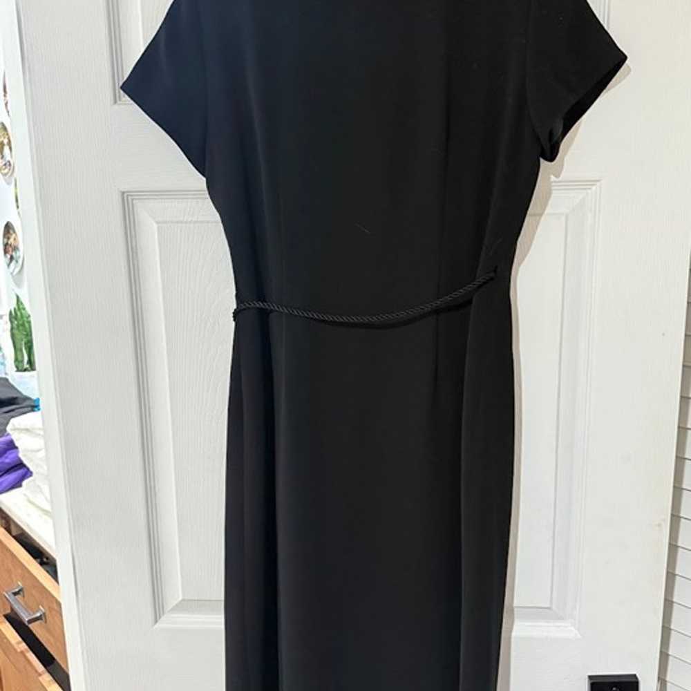 Kasper black wrap Dress size 5 - image 5