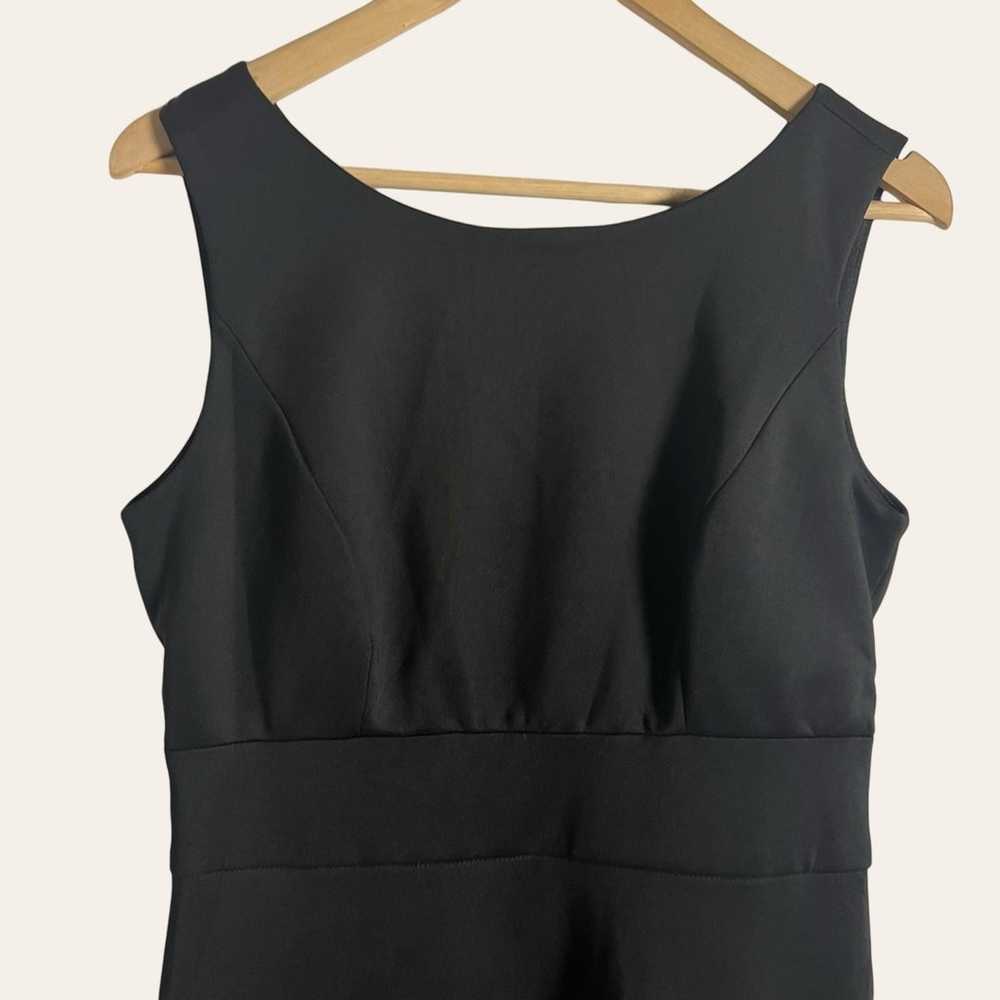 Sangria Black Sleeveless Bateau Neck Cut Out Lace… - image 2