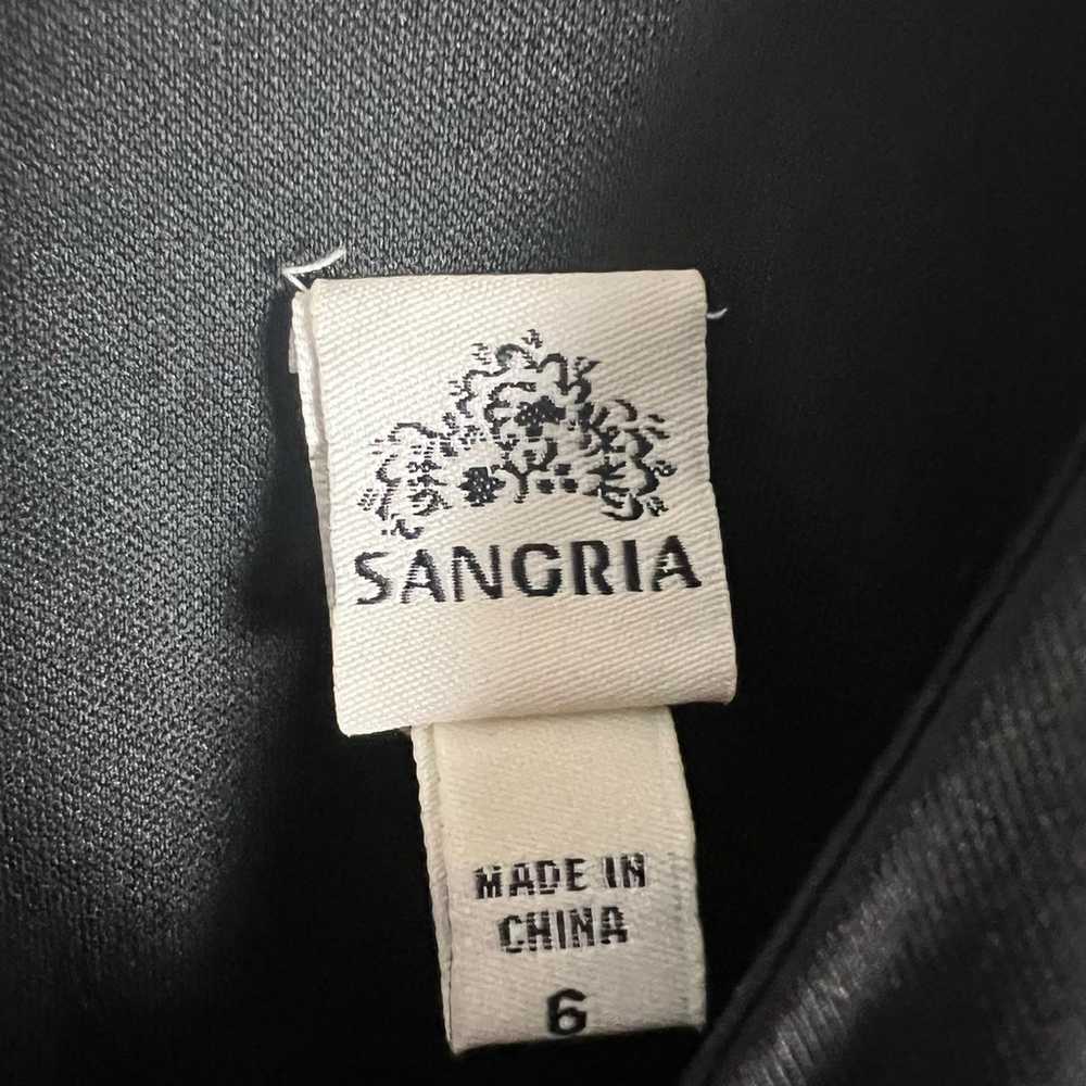 Sangria Black Sleeveless Bateau Neck Cut Out Lace… - image 5