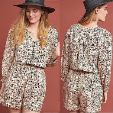 Anthropologie beachgold romper Gem