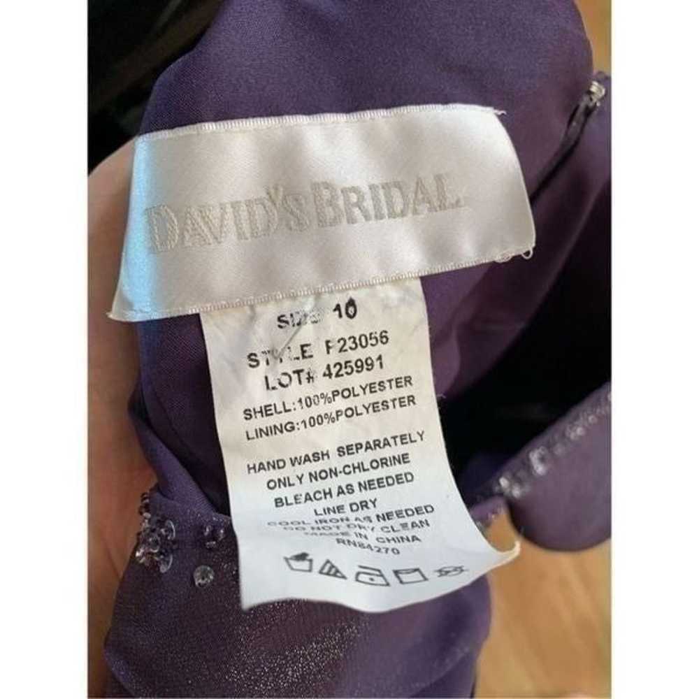 David’s bridal purple dress size 10 mother of the… - image 8