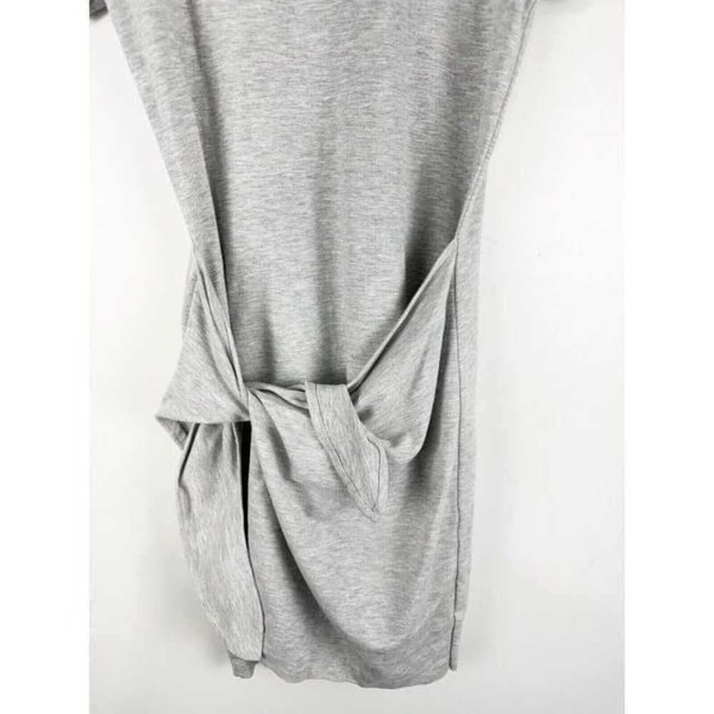 CLUB MONACO Sz M Heather Gray Twansia Sarong-Styl… - image 5