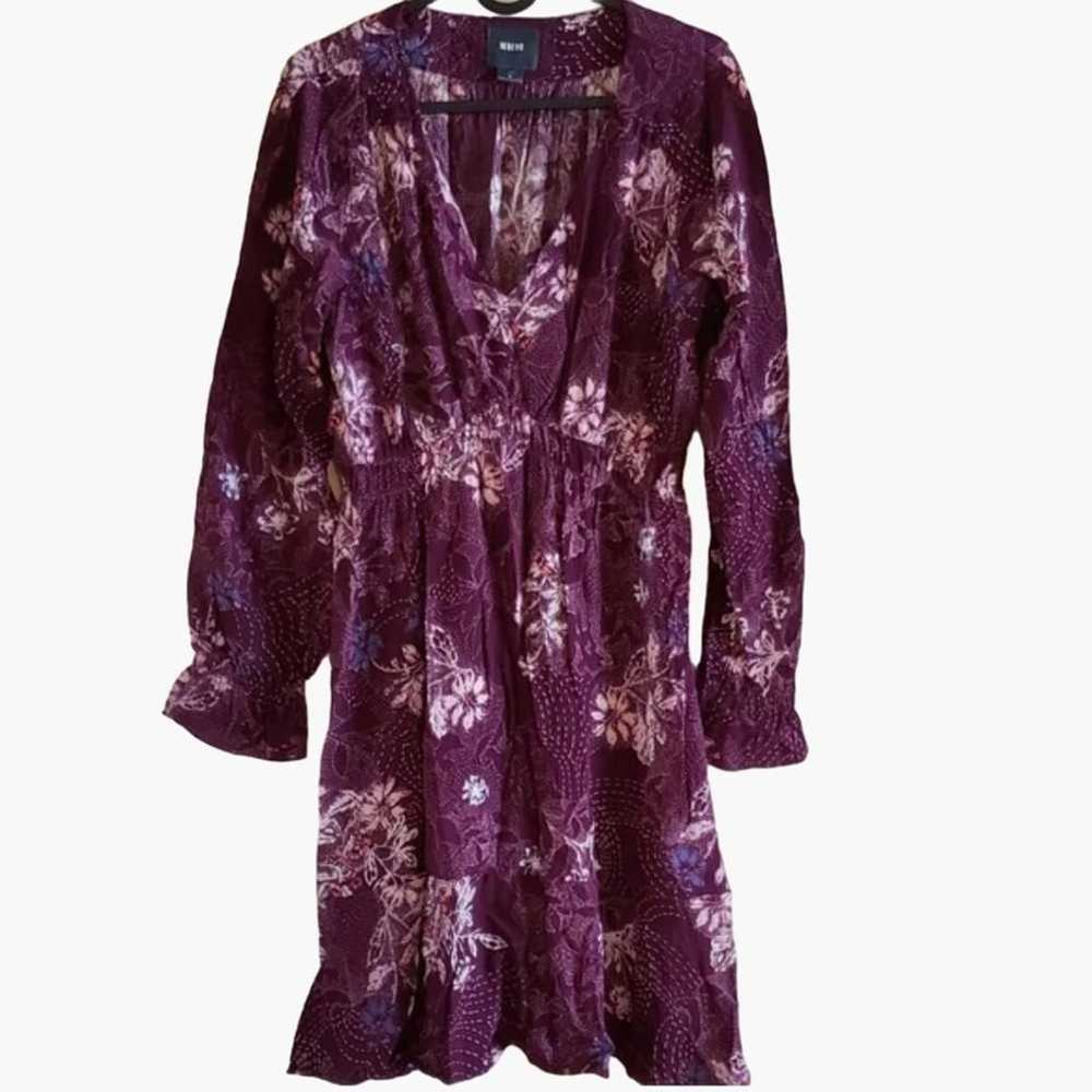 Anthropologie Maeve Size Medium MONACO Purple Flo… - image 2