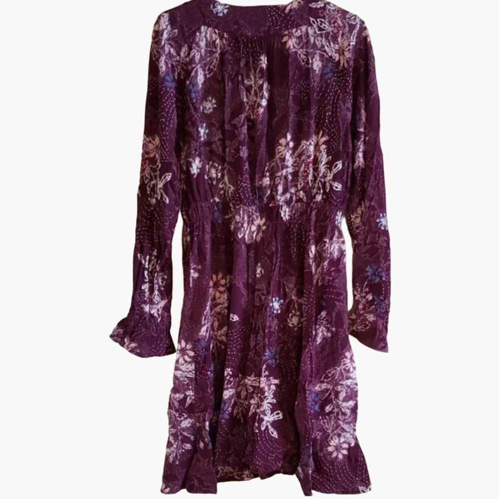 Anthropologie Maeve Size Medium MONACO Purple Flo… - image 3