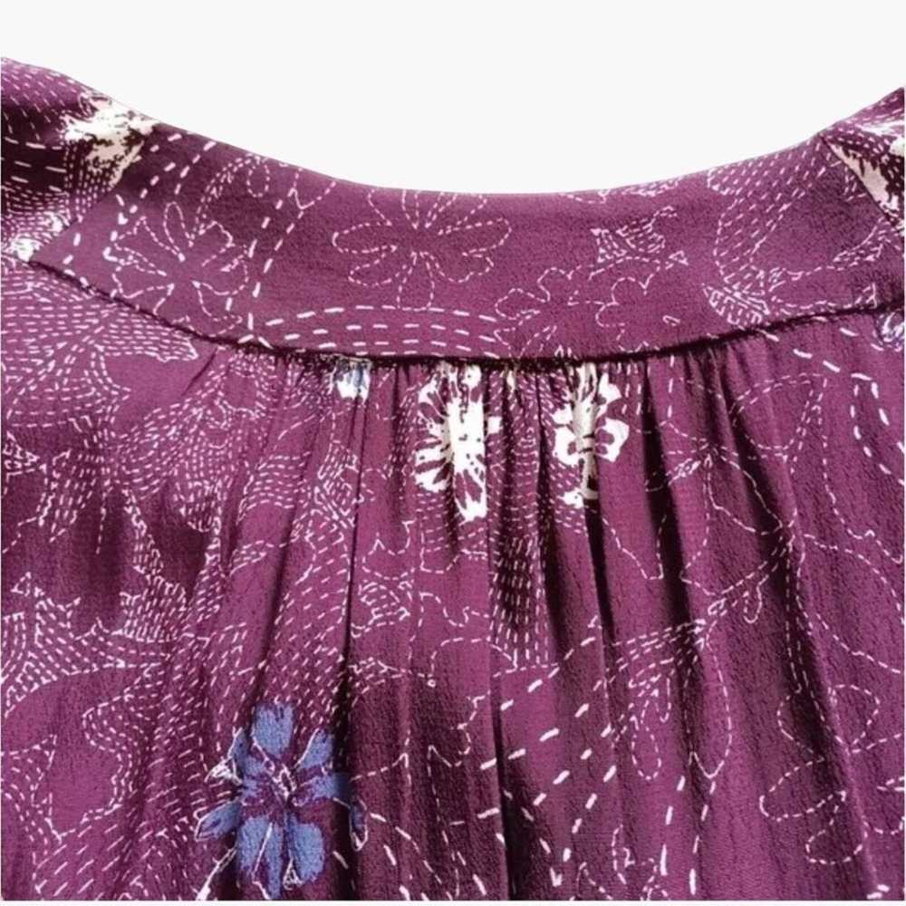 Anthropologie Maeve Size Medium MONACO Purple Flo… - image 8