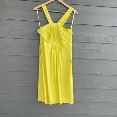 Banana Republic 100% silk yellow dress