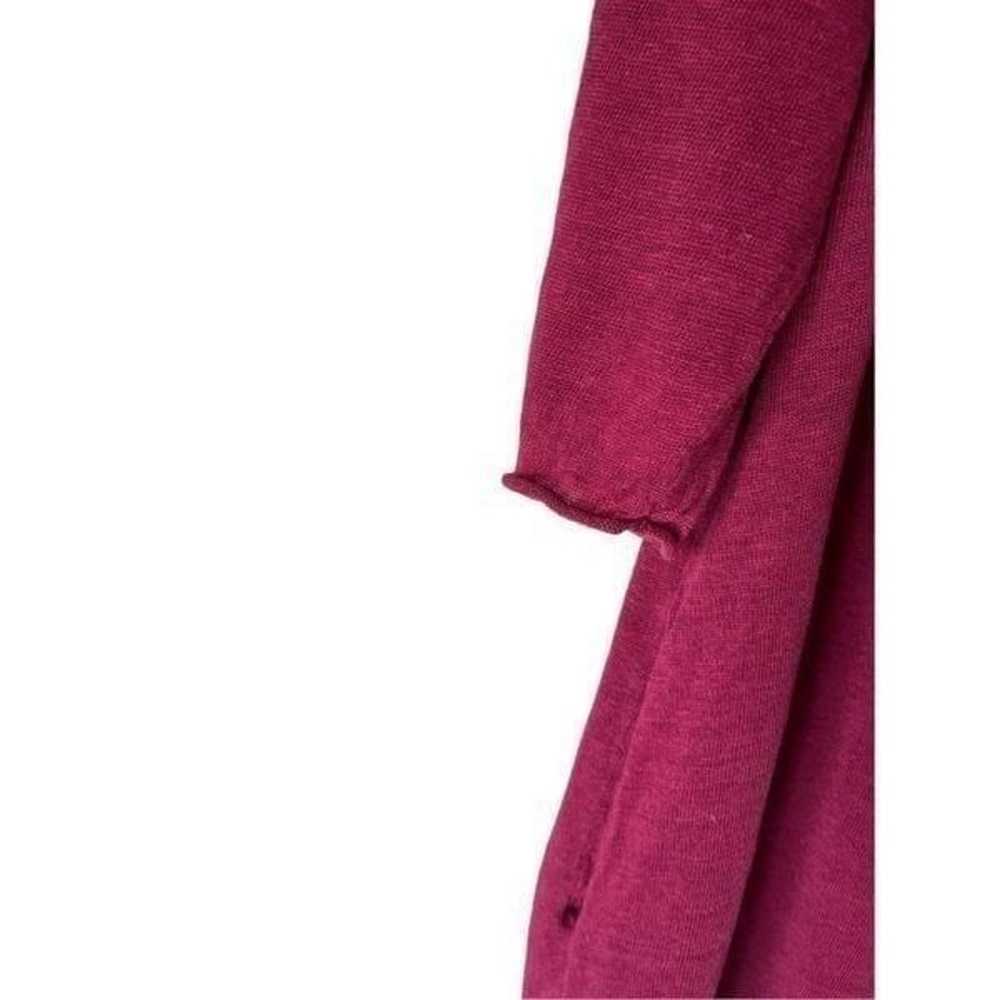 Gudrun Sjoden Linen Burgundy Red Relaxed Dress si… - image 7