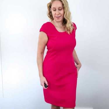 Julia Jordan Sheath Dress Sleeveless Hot Pink 8 Ca