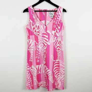 Vintage Lilly Pulitzer Zebra Printed Sleeveless Dr