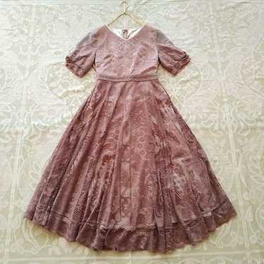 A・R Azalea Rose Total Lace Long One Piece Faded Pi