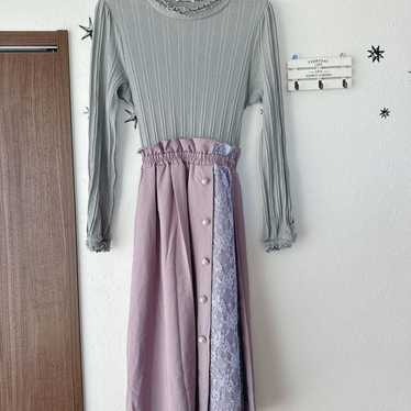 axes femme★Long-sleeved dress