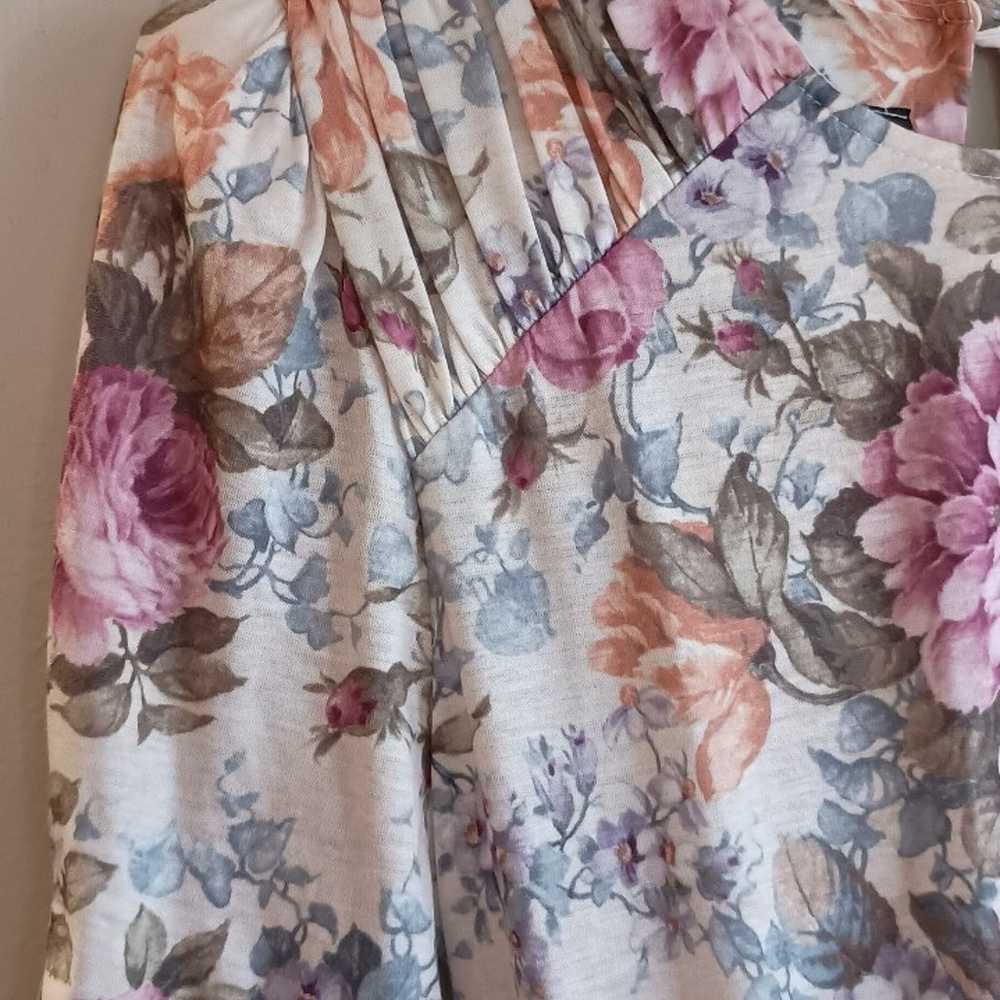 Vintage Floral Dress - image 2