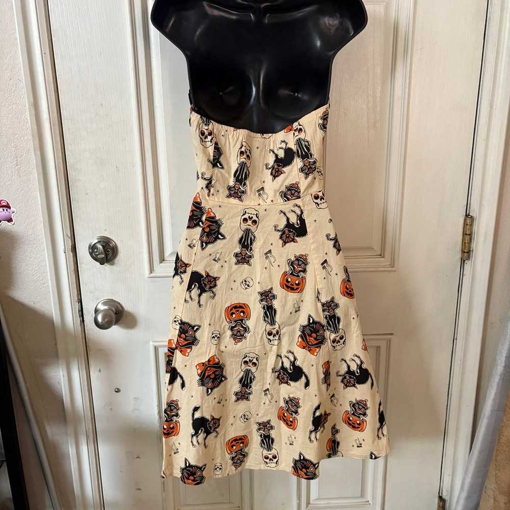 Sourpuss Black Cats Peggy Dress SZ L - image 9