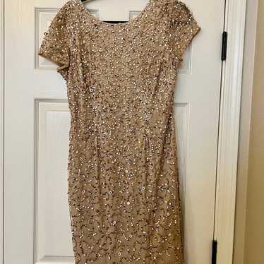 Gold sequin dress**