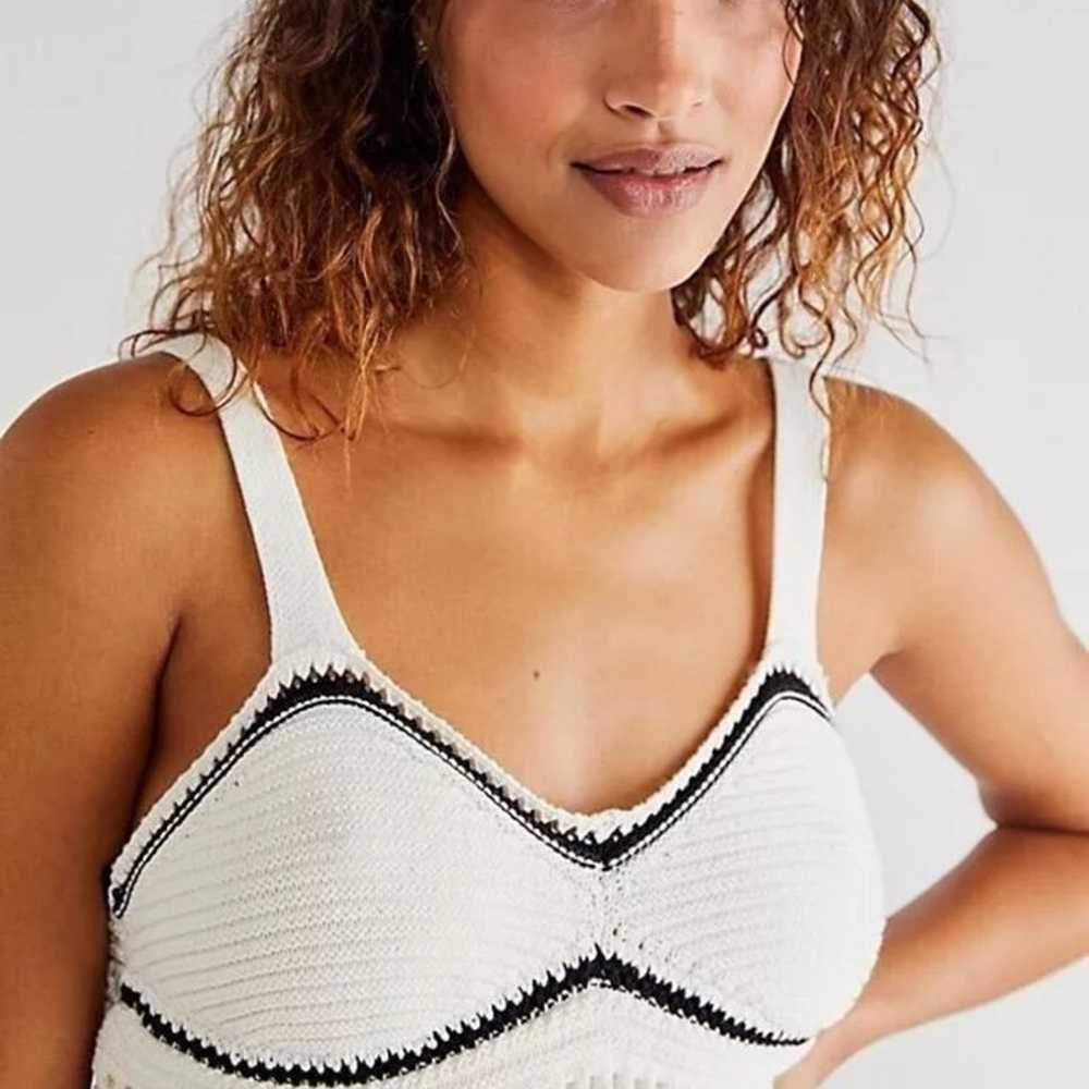 Free People Devvy Crochet Dress Mini in Ecru - image 3