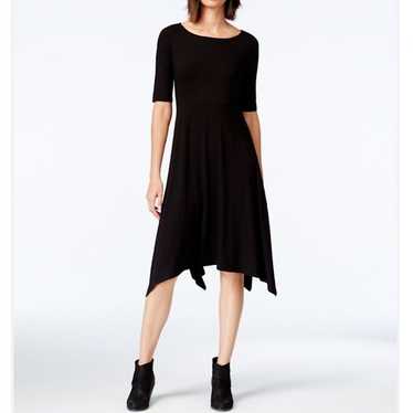 Eileen Fisher Women's Black Short-sleeve Handkerc… - image 1