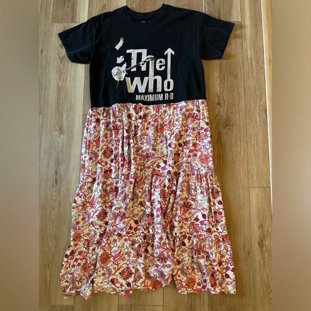 Custom The Who Band Tee Dress L (upcycled) - image 1