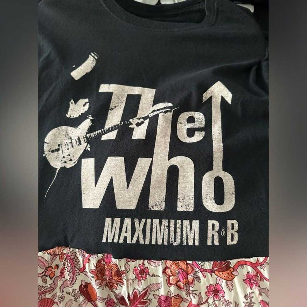 Custom The Who Band Tee Dress L (upcycled) - image 3