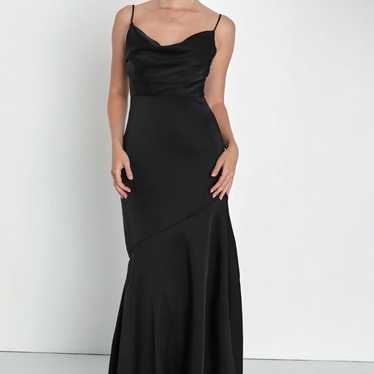 Lulus Long Black Maxi Dress small