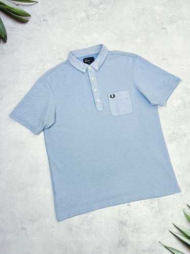 Fred Perry Fred Perry Polo T-Shirt Light Blue Sli… - image 1