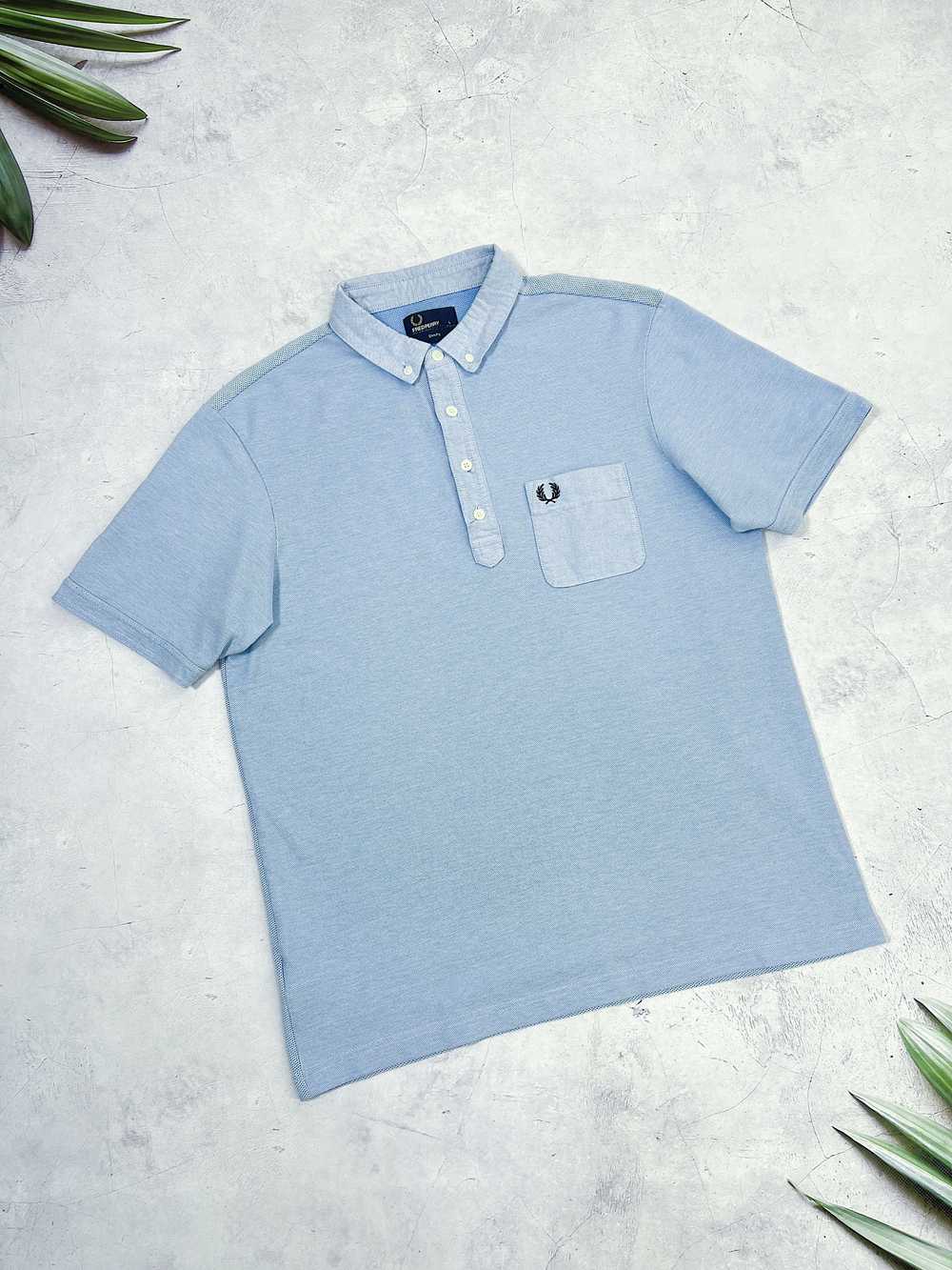 Fred Perry Fred Perry Polo T-Shirt Light Blue Sli… - image 6