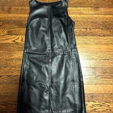 Paul Smith black leather dress black label IT 38