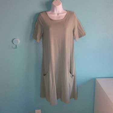 Prairie Cotton Dress Light Sage Green Size S