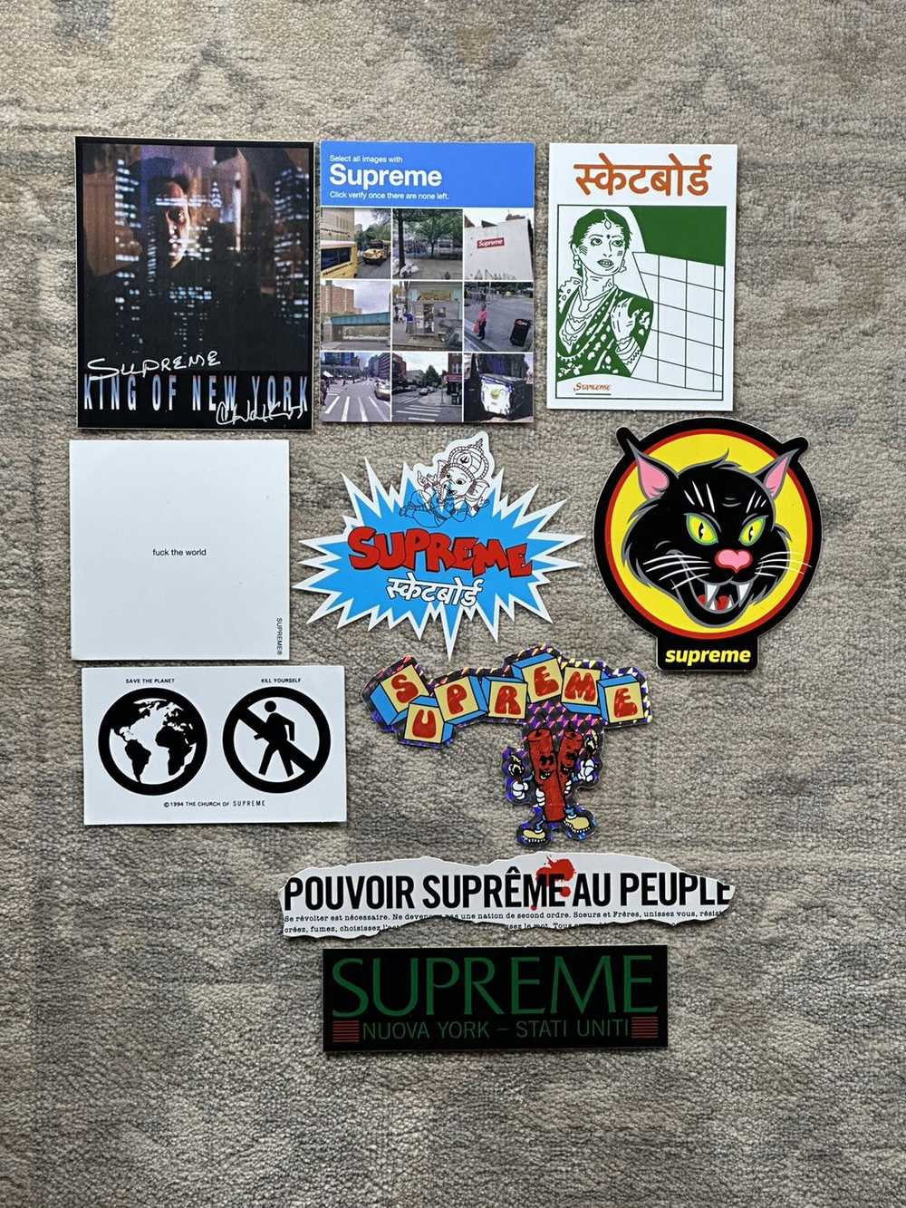 Supreme 10x Supreme Stickers Lot - image 1