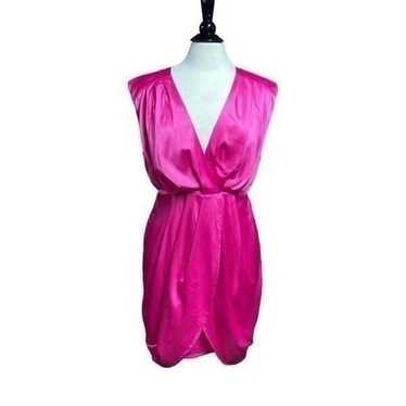 Entro Fuchsia Sleeveless Tulip Dress Size Large NE