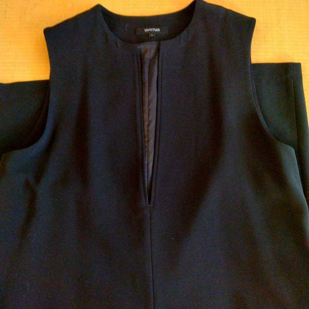 UNTITLED Sleeveless Navy Dress Size 4 Tall - image 10