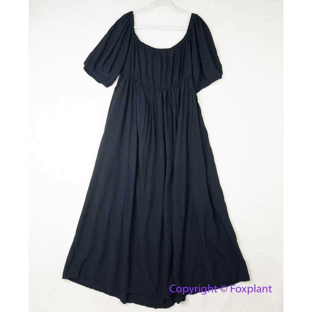 New! ELOQUII black tie front maxi dress plus size… - image 8