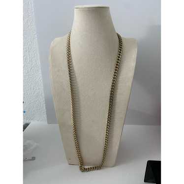 Super long chunky chain necklace gold tone vintage