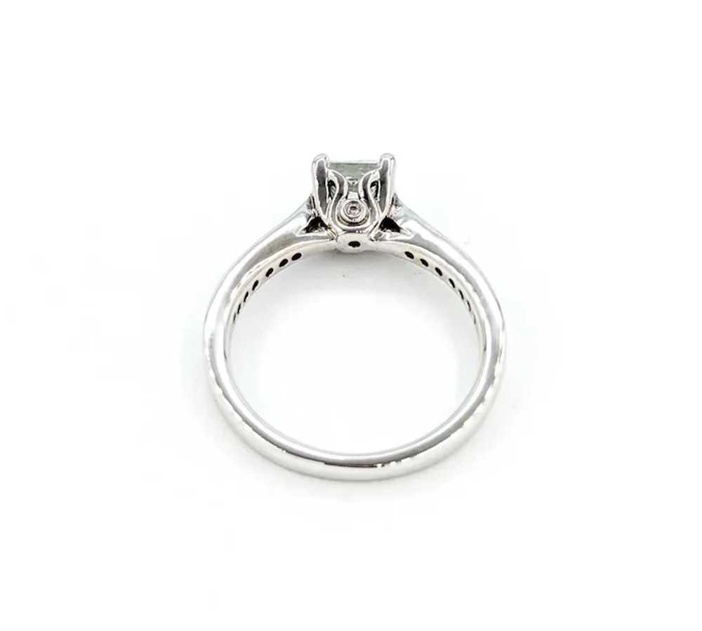 .77ctw Princess Cut Diamond Engagement Ring in Wh… - image 10