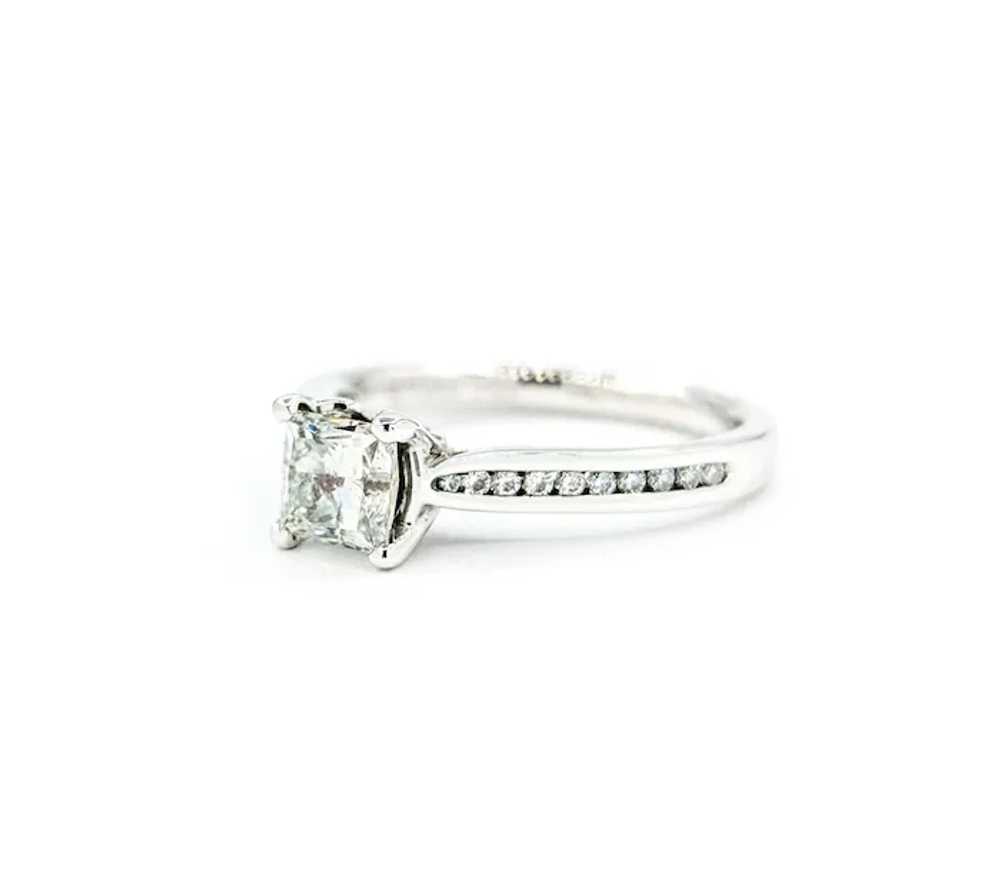 .77ctw Princess Cut Diamond Engagement Ring in Wh… - image 4