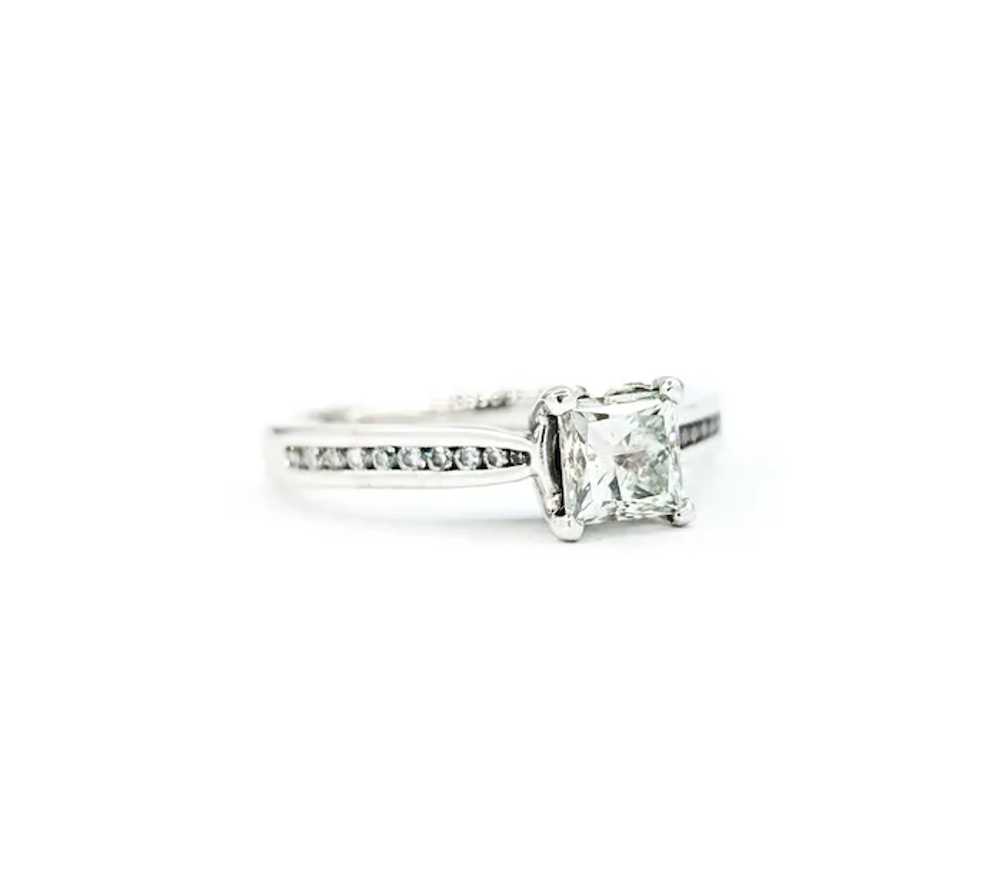 .77ctw Princess Cut Diamond Engagement Ring in Wh… - image 6