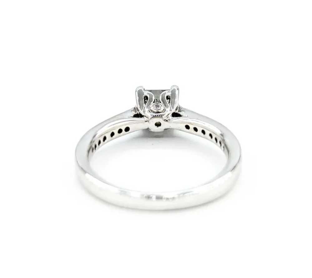 .77ctw Princess Cut Diamond Engagement Ring in Wh… - image 9