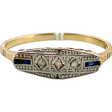 Art Deco Diamond Ring 18k