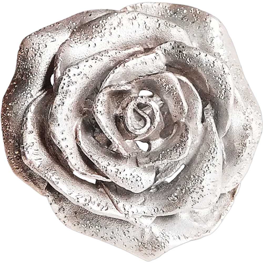 Fabulous JACMEL Sterling Rose Ring - JCM Jacmel M… - image 1