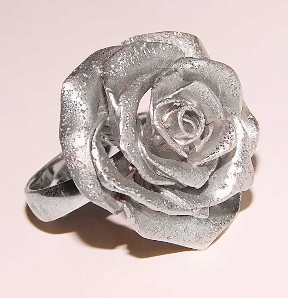 Fabulous JACMEL Sterling Rose Ring - JCM Jacmel M… - image 2