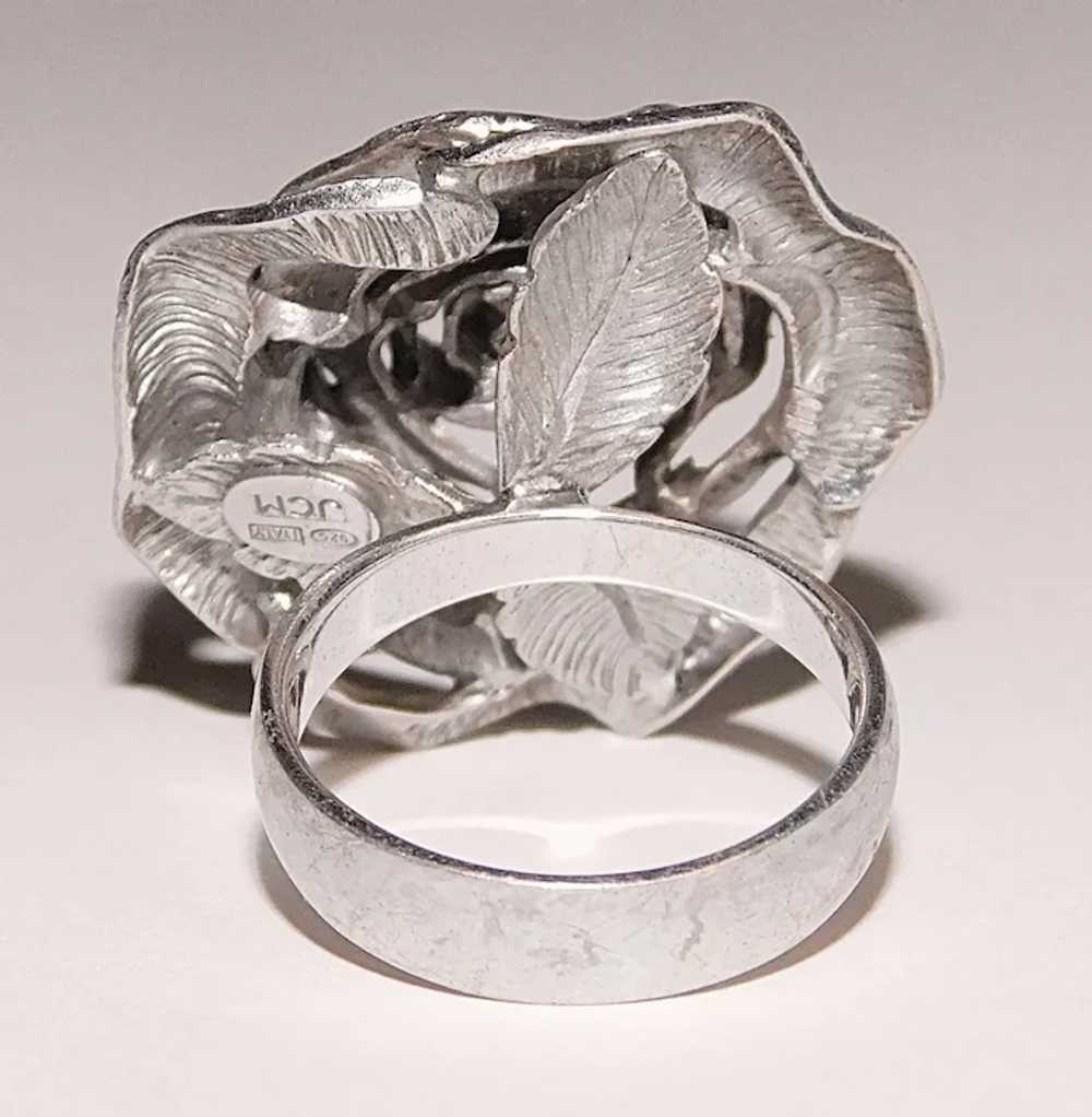 Fabulous JACMEL Sterling Rose Ring - JCM Jacmel M… - image 3