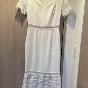 ERUKEI White Dress with Sleeves Lace - image 1