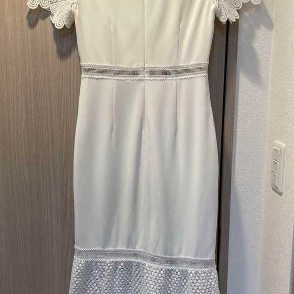 ERUKEI White Dress with Sleeves Lace - image 2