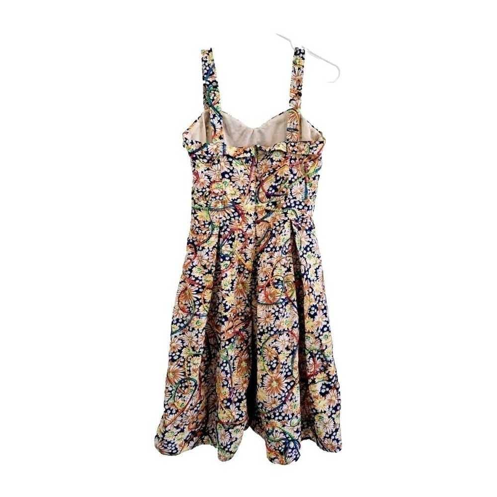 Vintage Tatyana Floral Sundress S Embroidered Lin… - image 4